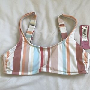 Xhilaration Stripe Swim Top NWT
